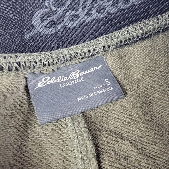 Eddie Bauer Lounge Mens Small Green Sweat Pants Casual Comfort Lightweight - Picture 4 of 9
